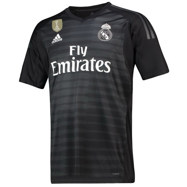 Camiseta Real Madrid Replica Primera Ropa Portero 2018/19 Negro